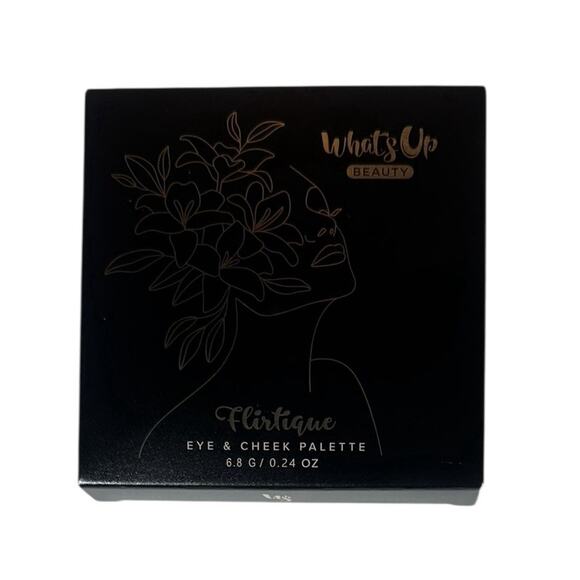 WHATS UP BEAUTY Flirtique Eye & Cheek Palette Deluxe Sample Travel Compact $28 - Picture 2 of 8
